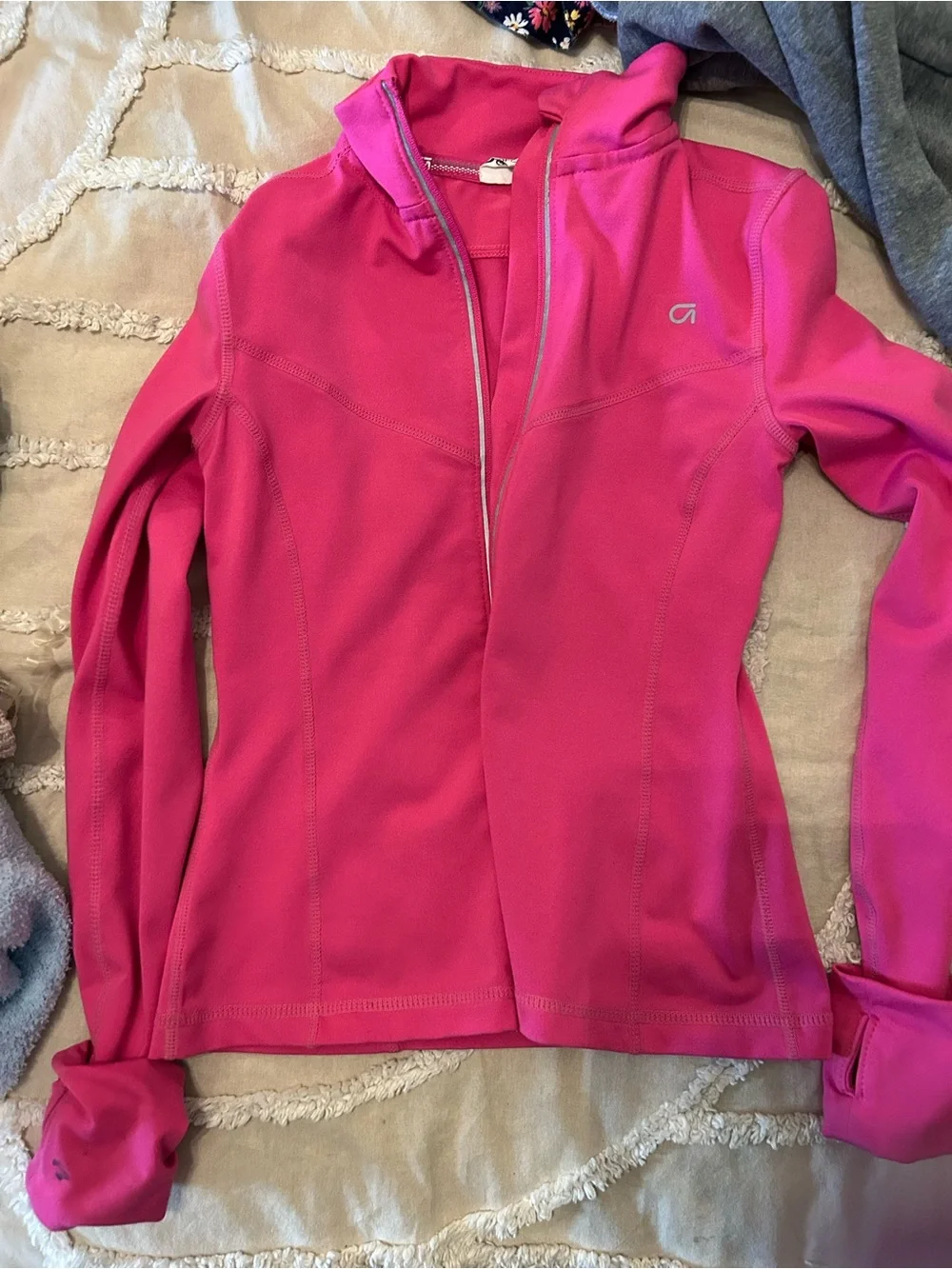 GAP Girls' Hot Pink Full-Zip Jacket